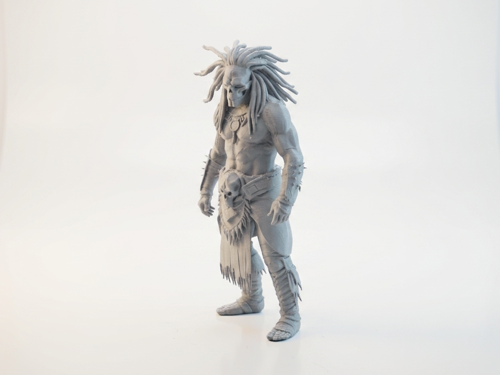 Skull Warrior Figurine Fantasy Sculpture 3D Printable