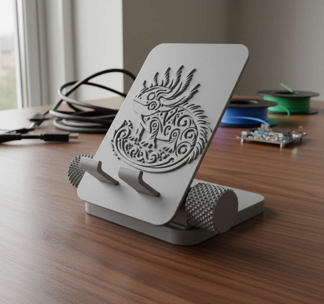 Fixed phone stand/Стационарная подставка для телефона