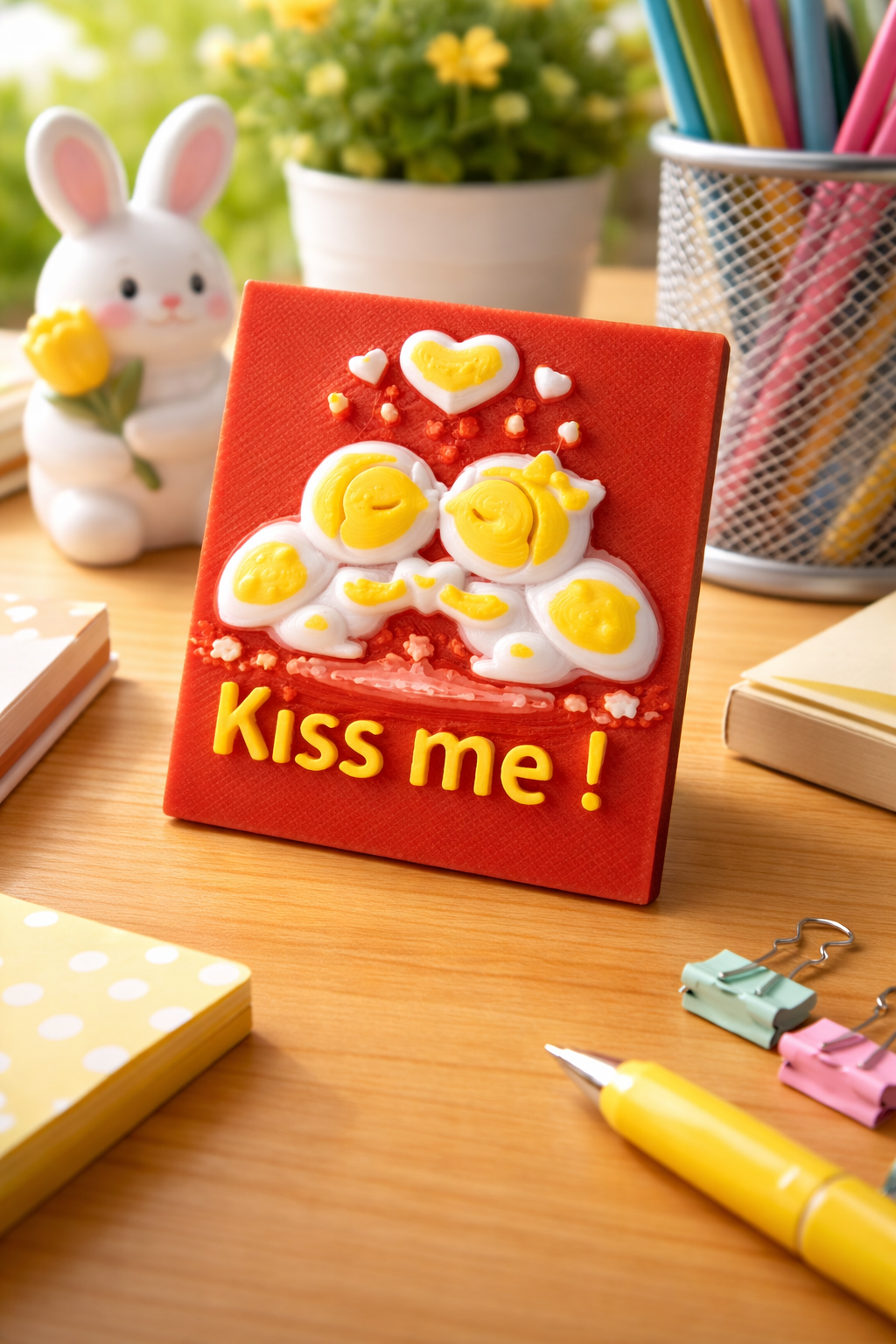 3D Printed "Kiss me" Ladybugs