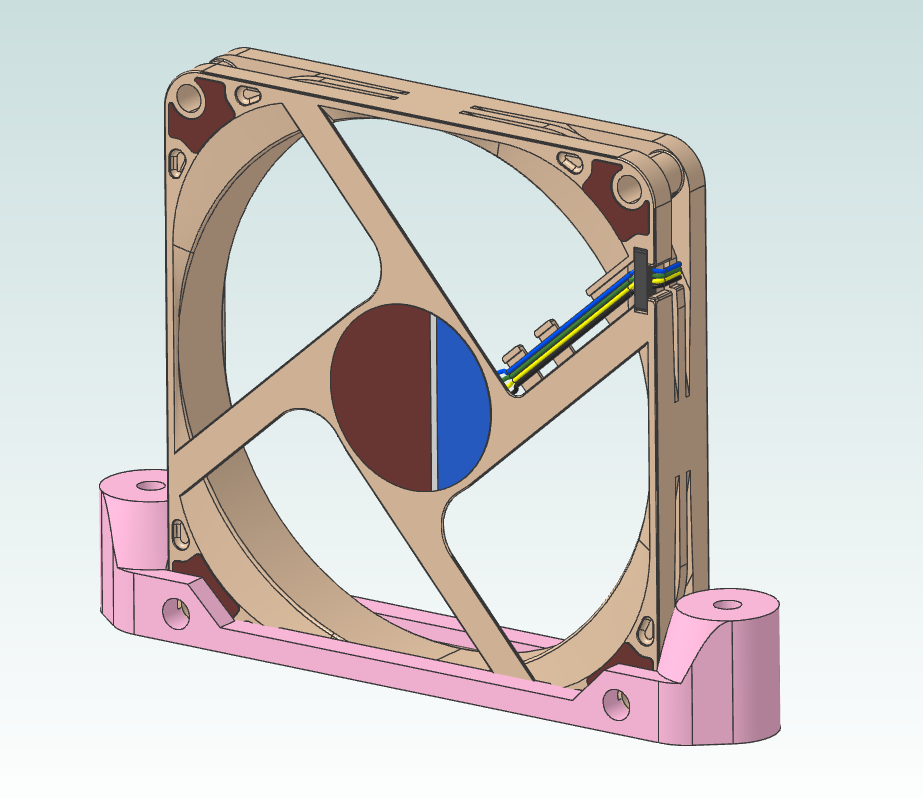 92mm fan holder with extra low profile (Noctua NF-A9x14)