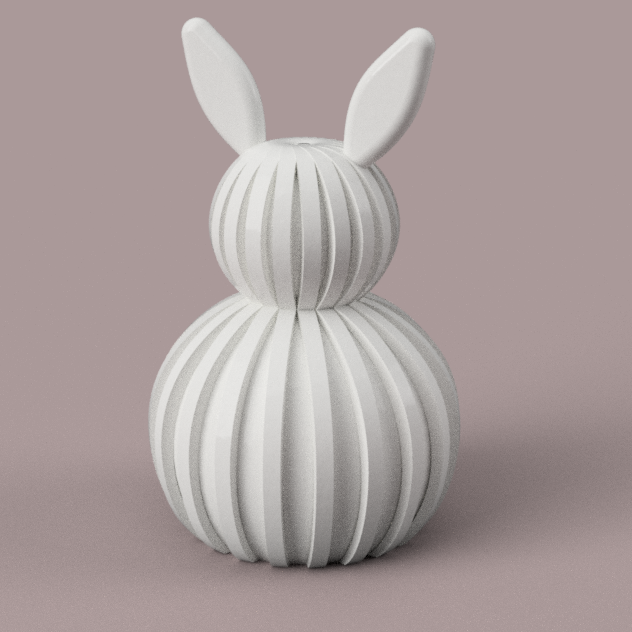 Ribbed Easter Bunny