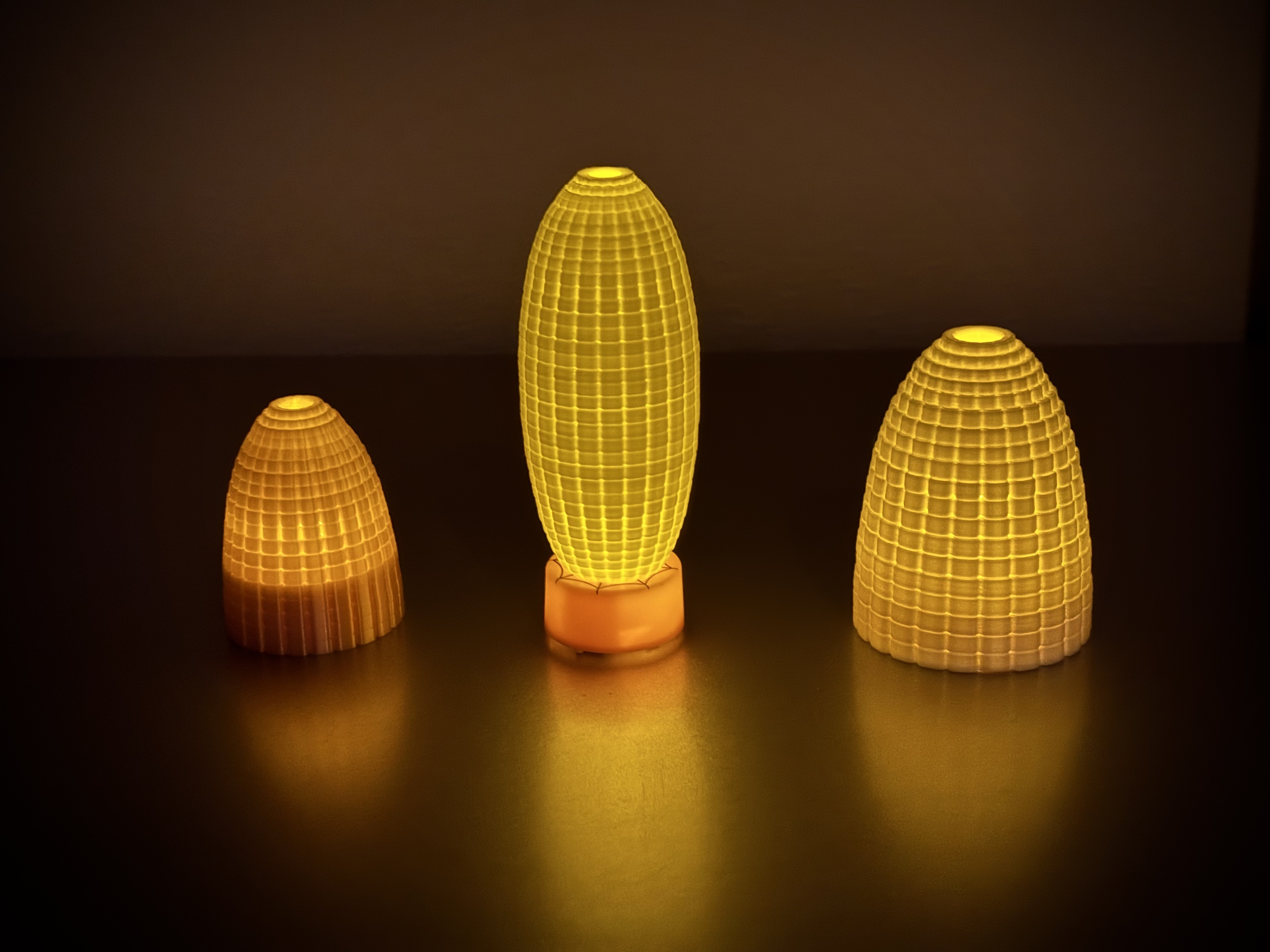 Hollow Corn Tea Light Covers and Solid Toys - Festive Harvest Twilight Decor
