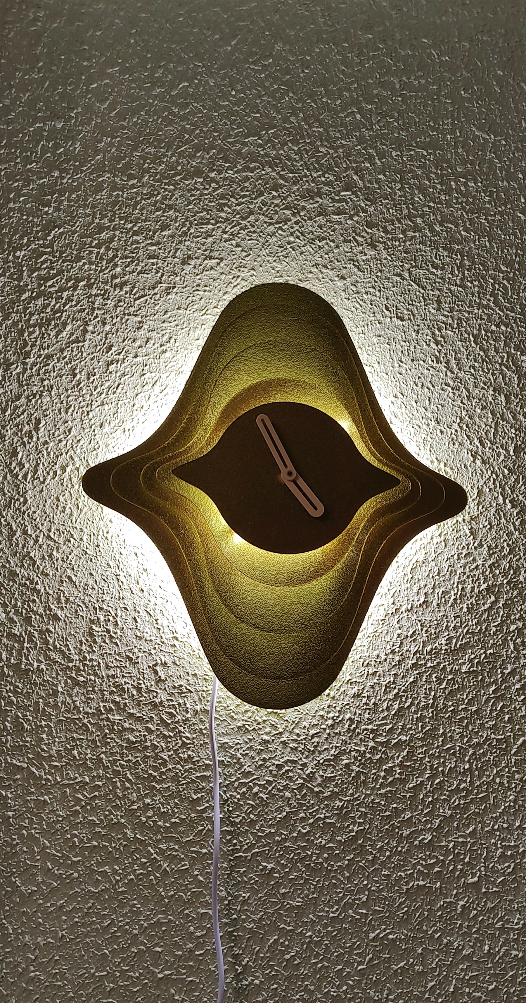 Luminous Wave Clock and Lamp