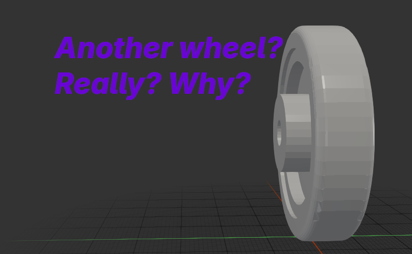 Replacement Suitcase Wheel — 49 mm (with FreeCAD source)