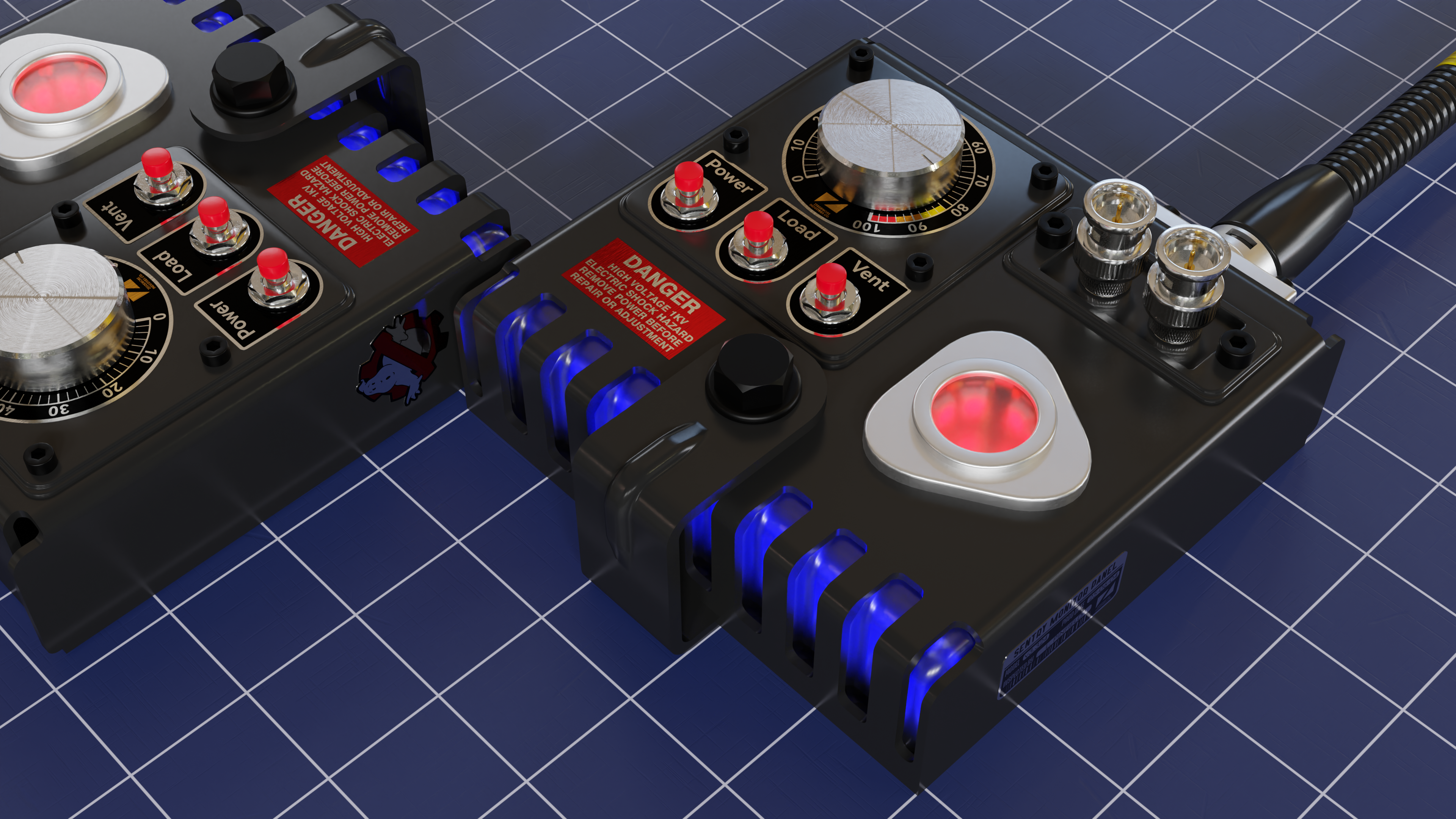 Sentry Monitor Panel - Ghostbusters Proton Pack Add-on