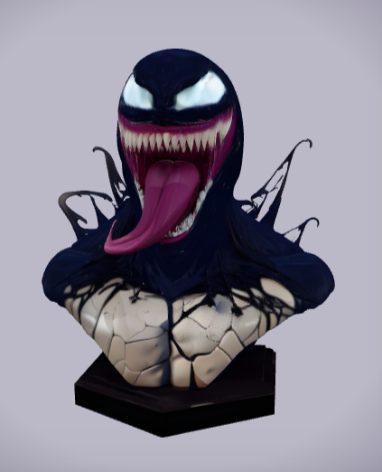 Venom Emerging - Horror Bust for 3D Printing