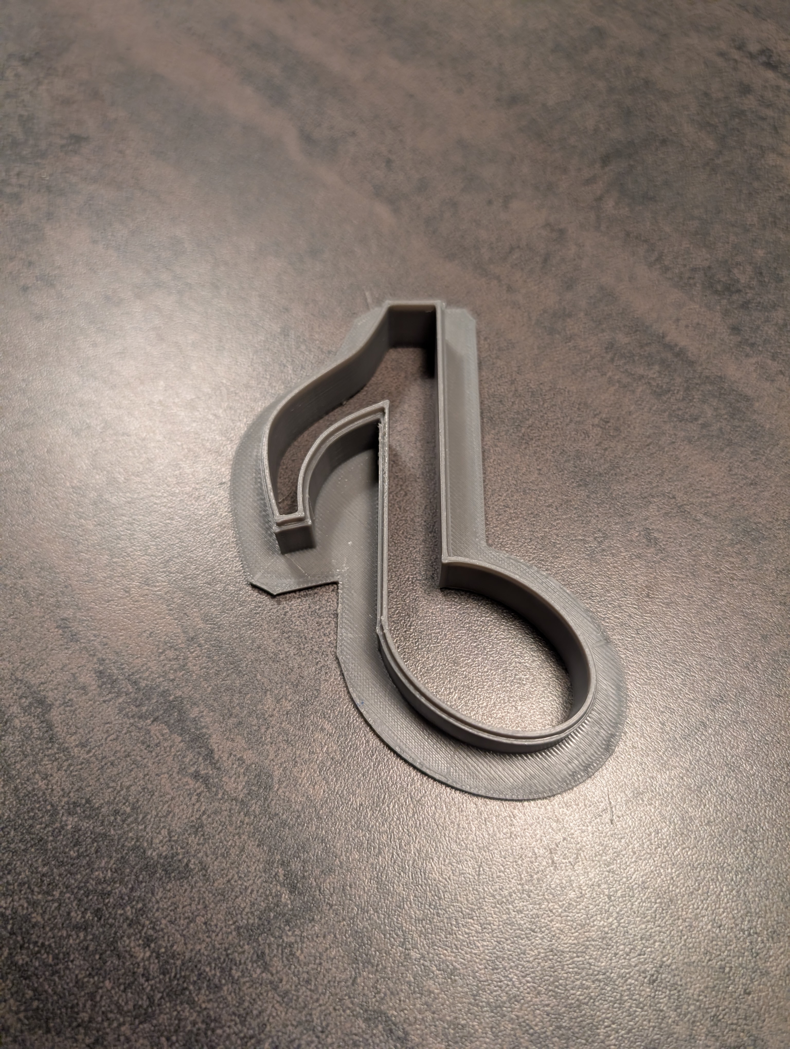 Miniatura 2 do modelo 3D eighth note, music note, cookie cutter