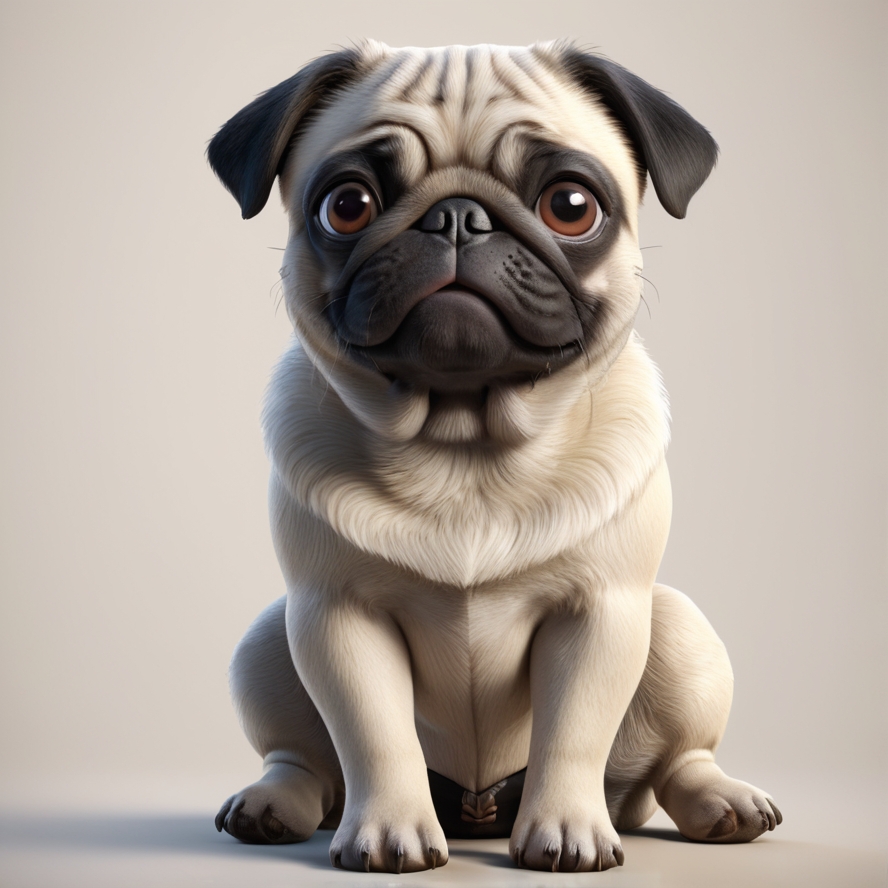 Pug Bob, a dog of habit.