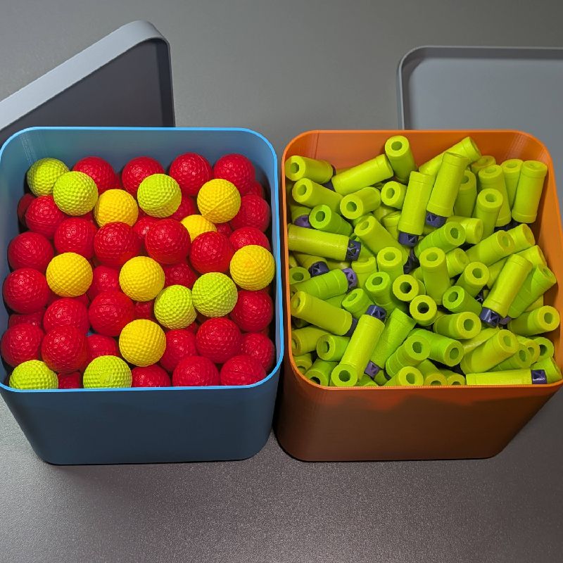 Stackable Foam Dart Storage Box - Holds 250 Short Darts - 140 x 140 x ...