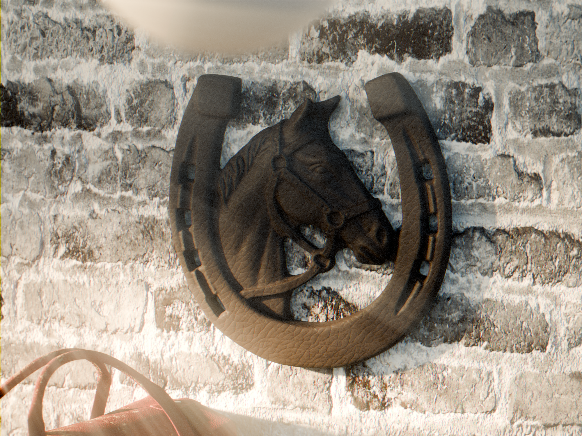 Horseshoe with Horse Head – wall decoration