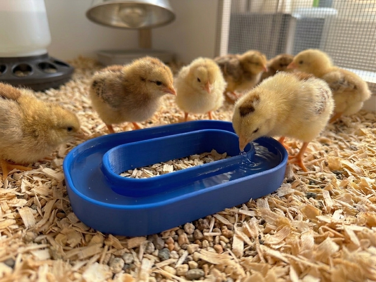 Chick waterer 3D model