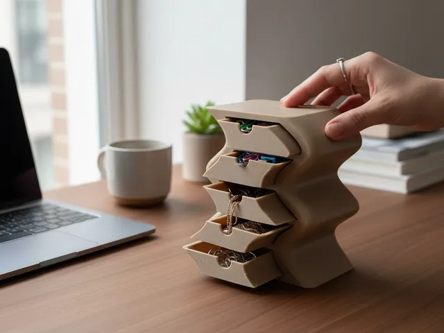 Modern Stackable Drawer Organizer – Modular Desk Storage