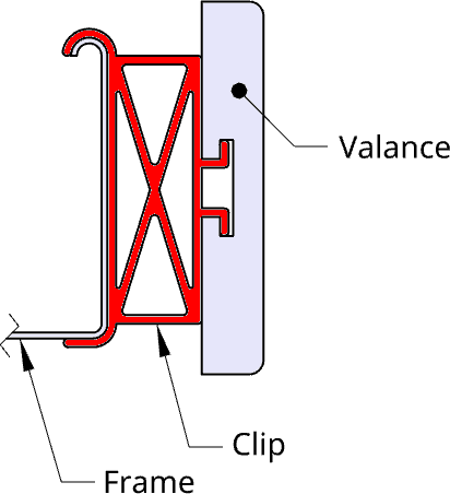 Valance Clip for Window Blinds