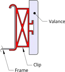 Valance Clip for Window Blinds