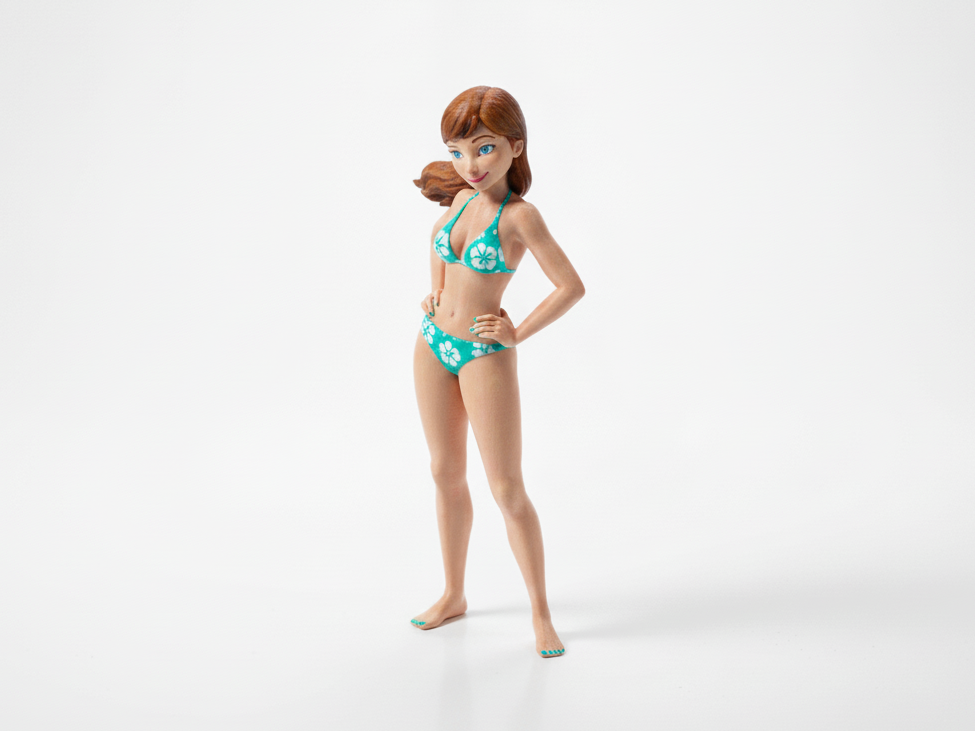 Anna Frozen Figurine Cartoons Animation 3D Printable