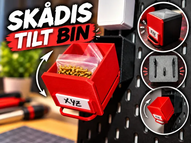 SKÅDIS Tilt Bin – Tip-Out Storage Drawer