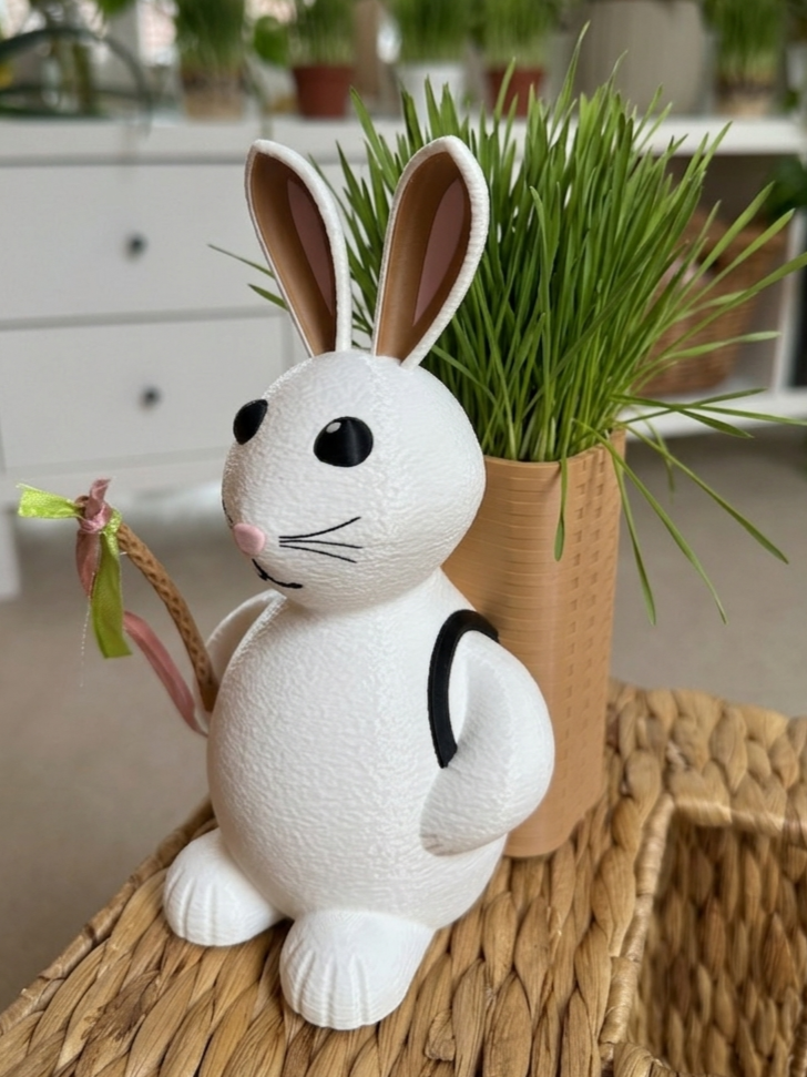 Easter Bunny - Basket Backpack for chocolatte Eggs or Growing Easter Wheat