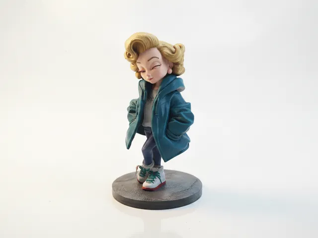 Chibi Marilyn Monroe Figurine Cute Collectible 3D Printable