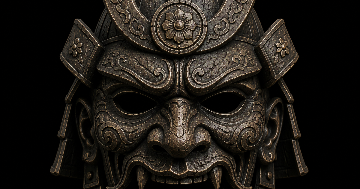 SAMURAI ONI MASK – LEGENDS MASK COLLECTION #07 by Nexus 3D | Download ...