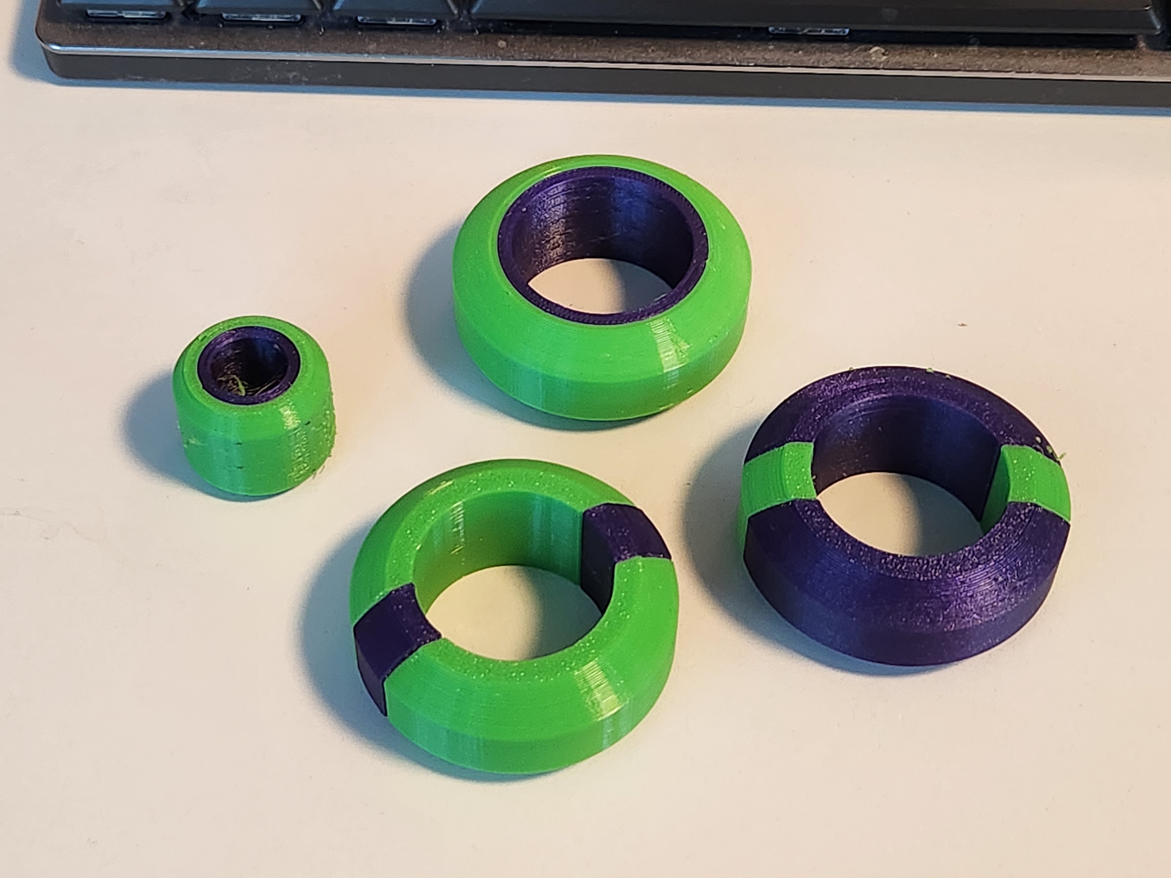 Experiments in MM PLA-TPU wheels