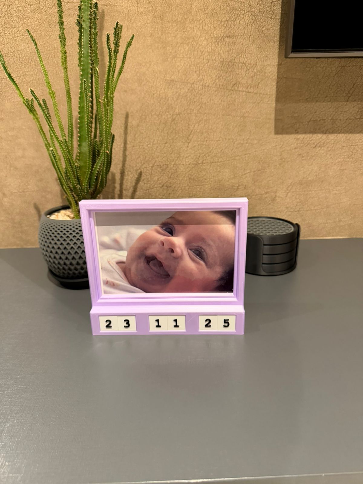 Custom Birth Date Photo Frame
