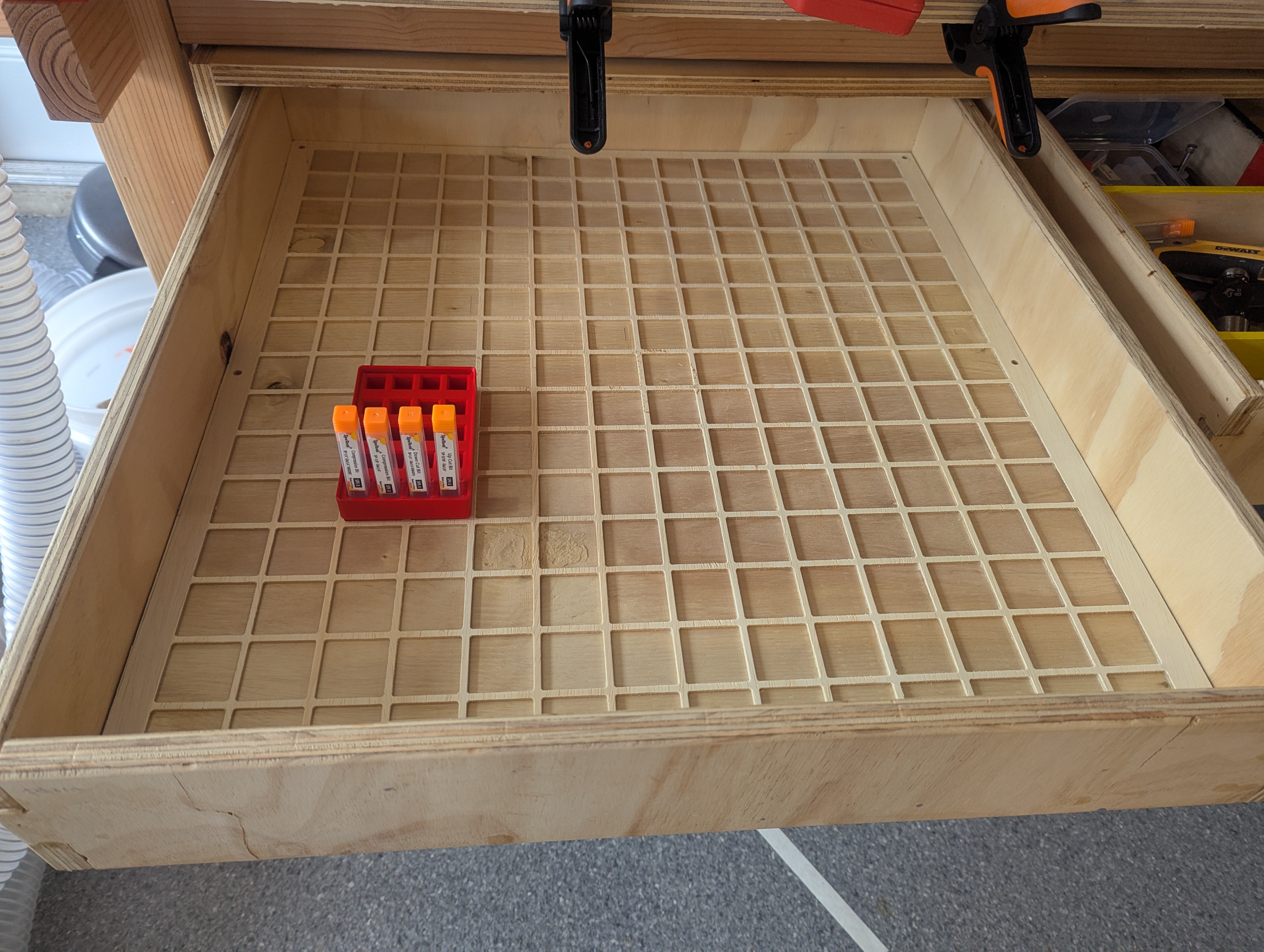 Gridfinity spetools bit holder (or other typical 12.6 mm square bit boxes)