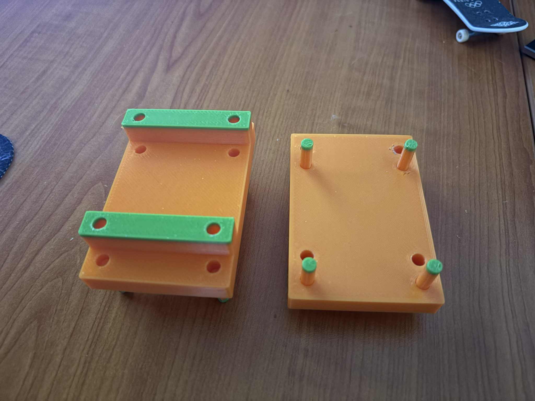 Skateboard wheelbase redrill jig