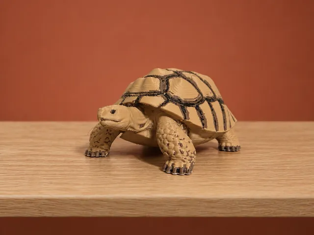 Realistic Tortoise Wildlife Figurine