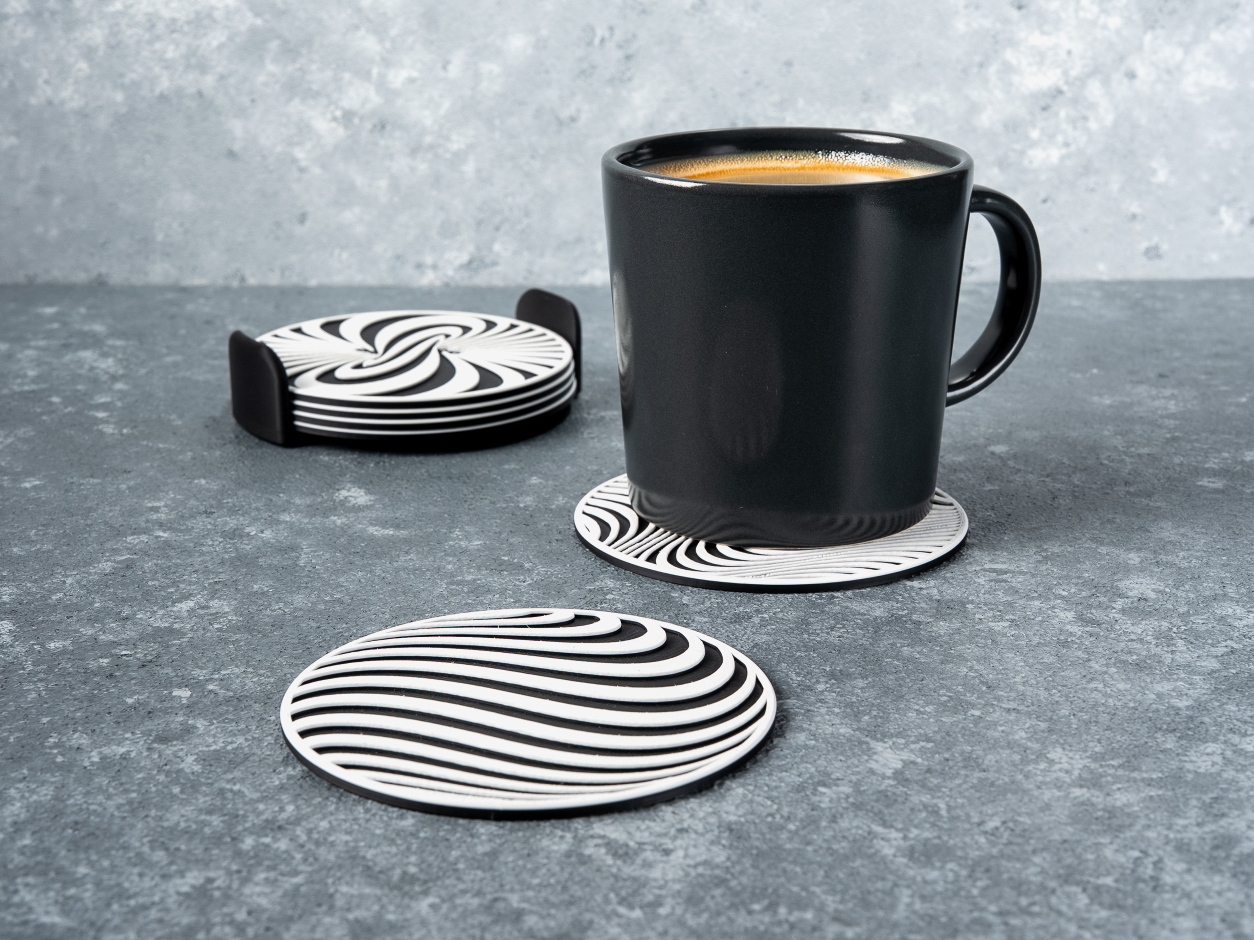 Miniatura 3 do modelo 3D Optical Illusion Coasters