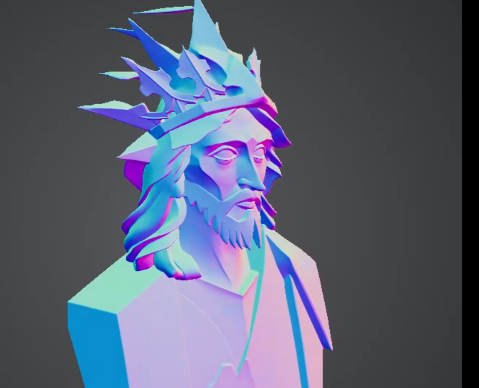 geometric paper sculpture 3d model