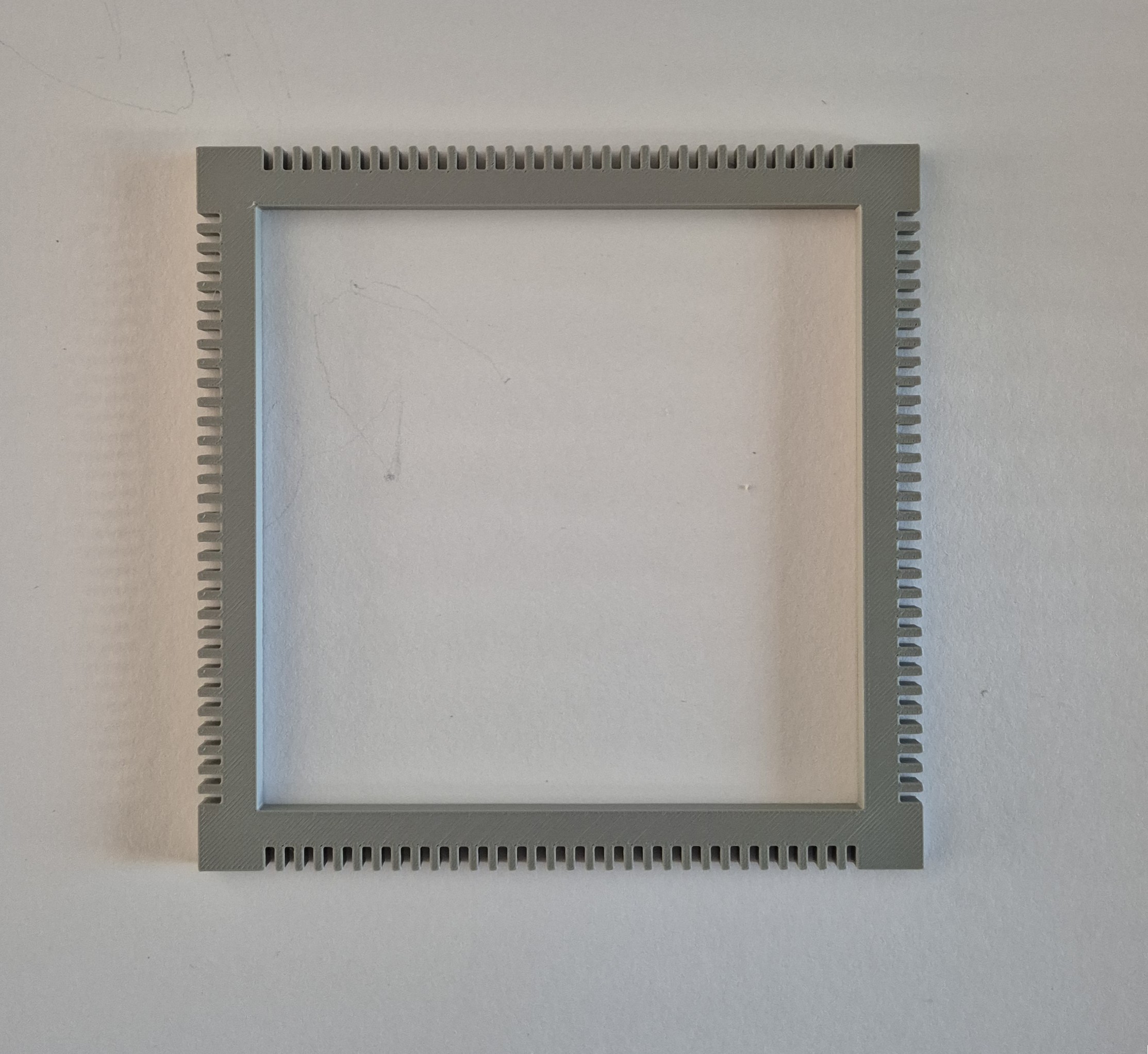 Improved grid weave loom - 150 by 150mm, 2mm dents 3D model
