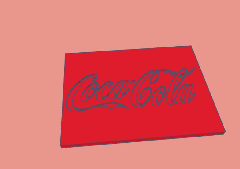 Coca-Cola Plack 3D model