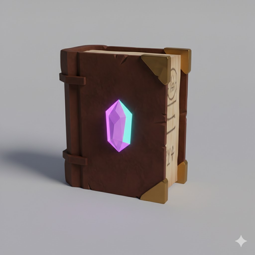 Low Poly Spell Book