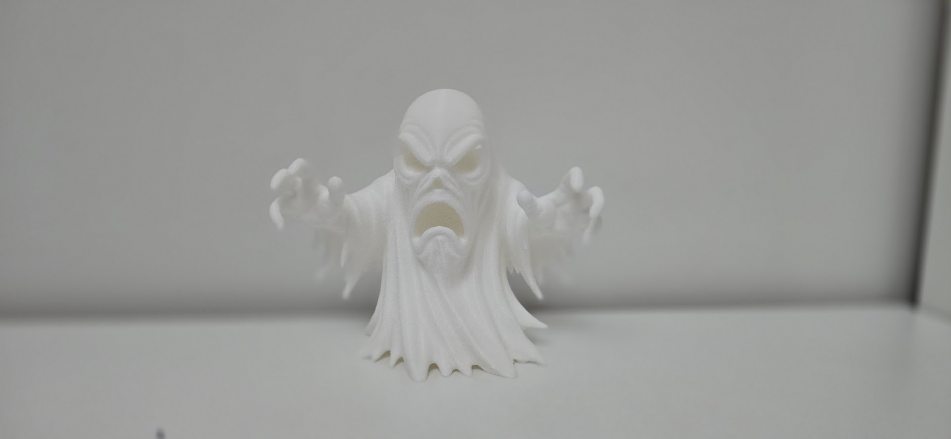 Creepy Ghost with Angry Face
