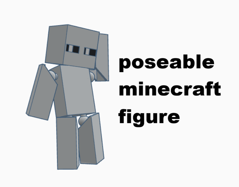 pose-able minecraft figure