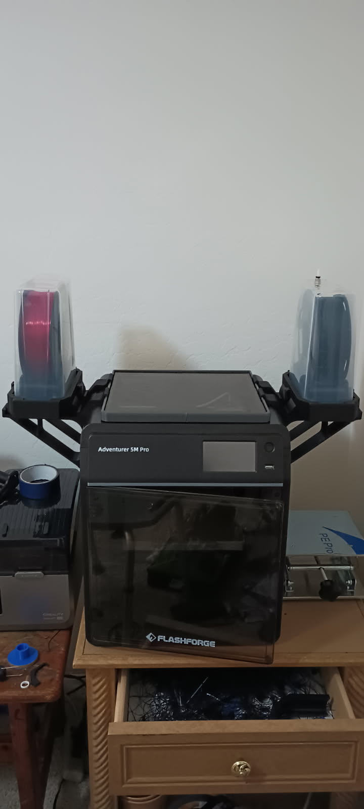 FlashForge 5MPro Drybox Roller Side Mount(With Riser & Without Riser) AD5M Pro — thumbnail 3