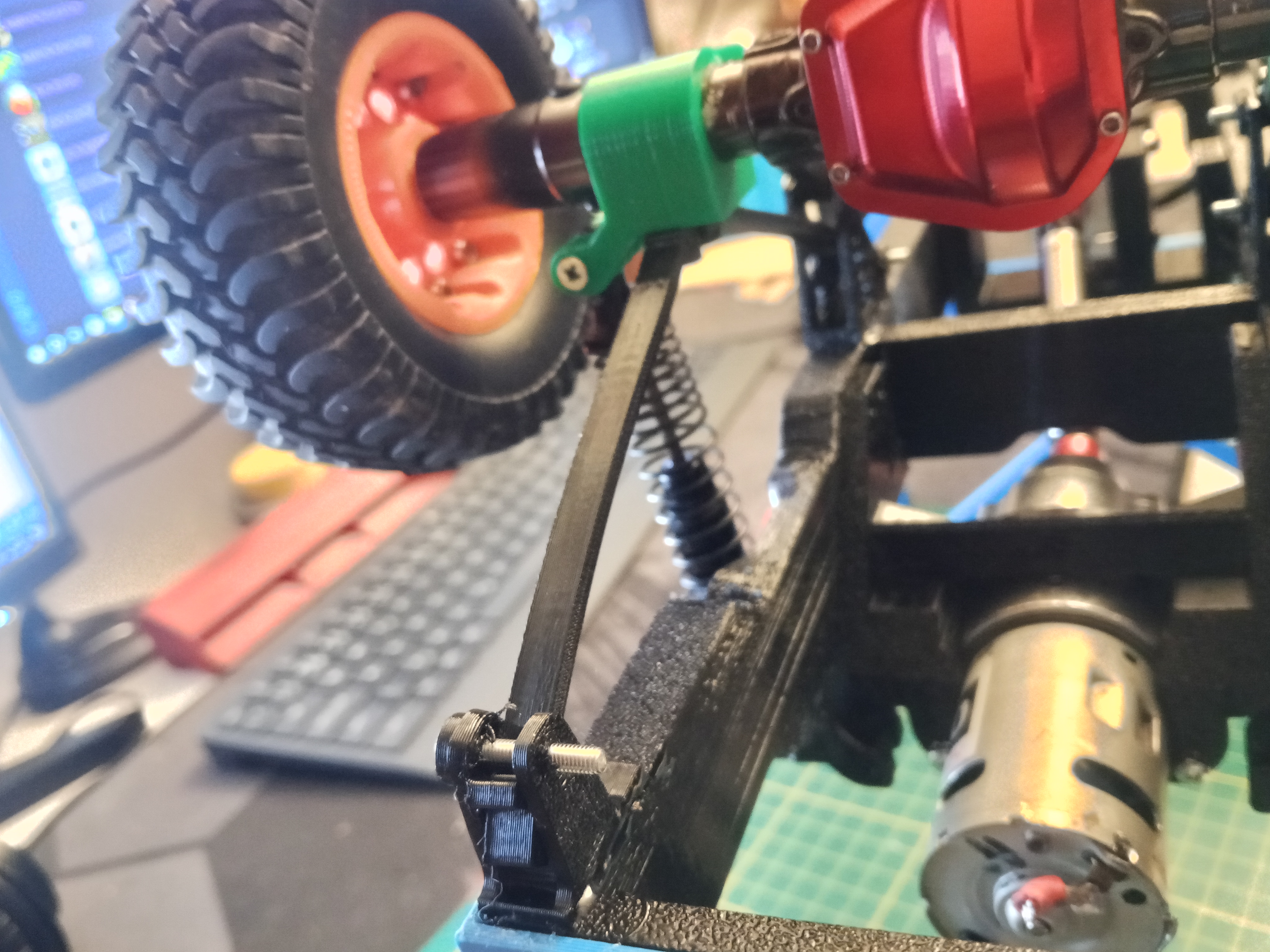 INJORA CNC Metal Rear Axle KAMAZ conversion