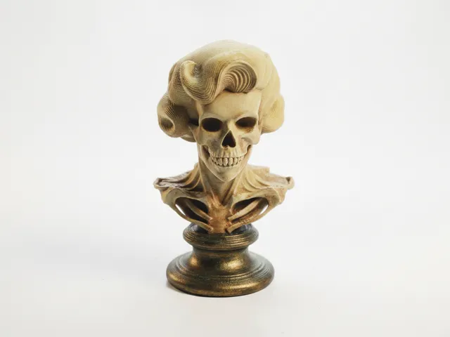 Marilyn Monroe Skull Bust Sculpture 3D Printable