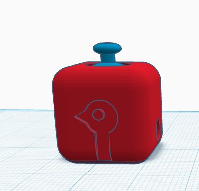 Miniatura 2 do modelo 3D fidgit cube keychain