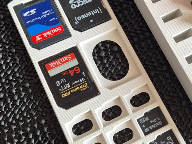 Remix from Slimline Sliding Micro SD Card / SD Card Holder - Multiple Sizes @CADScott