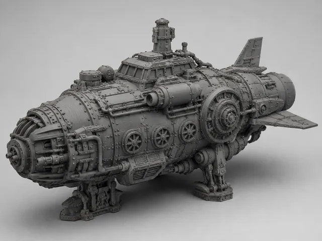 Industrielles Steampunk-Raumschiff-Modell/Industrial Steampunk spacecraft model