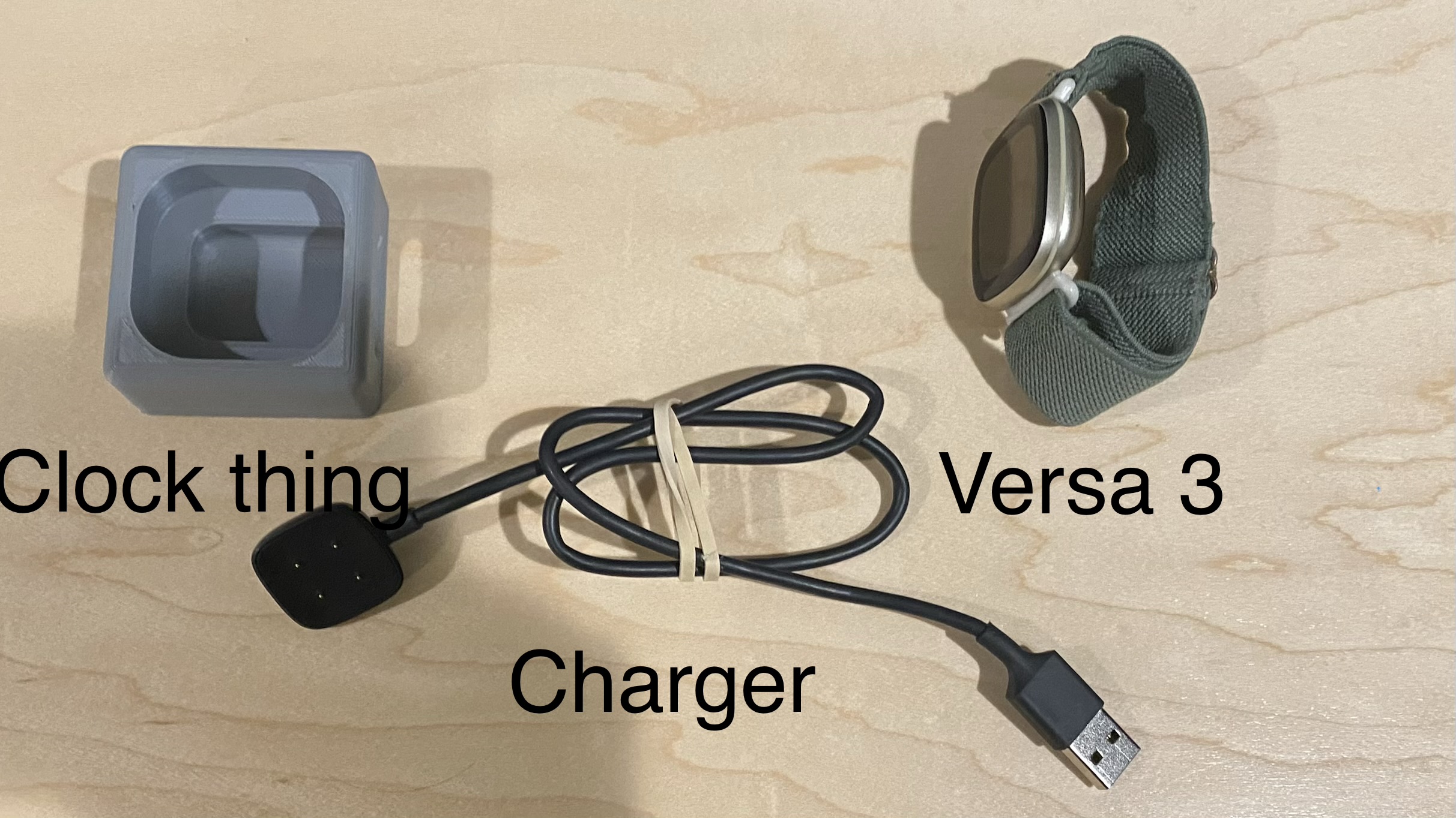 Versa 3 Clock charger