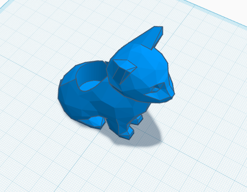 Low Poly Cat Penholder