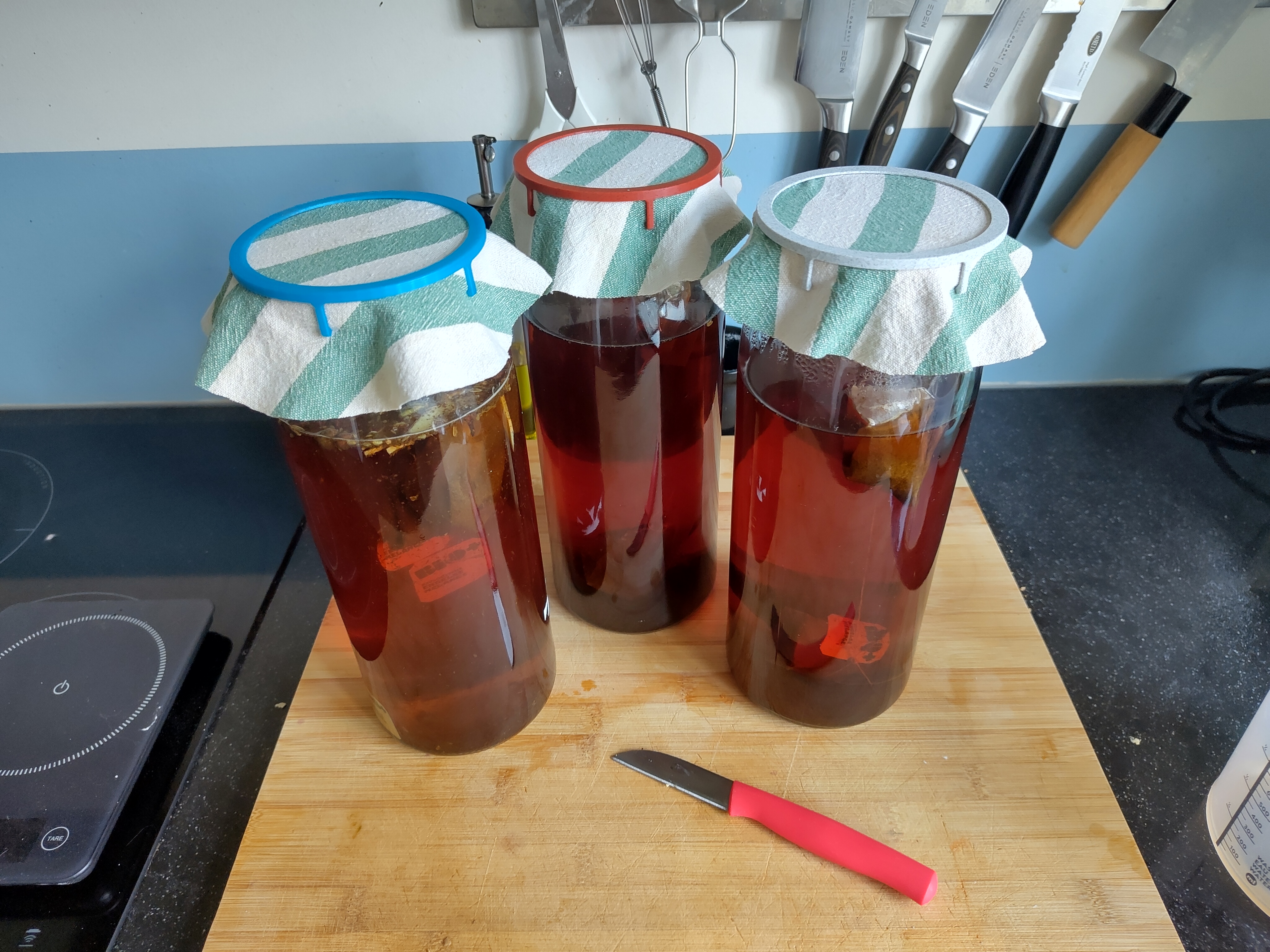 fermentation cloth lid for ikea korken jar