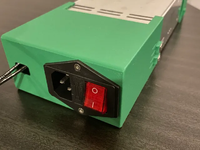 Meanwell SP-200 series busbar cover with AC-14-F16A switch
