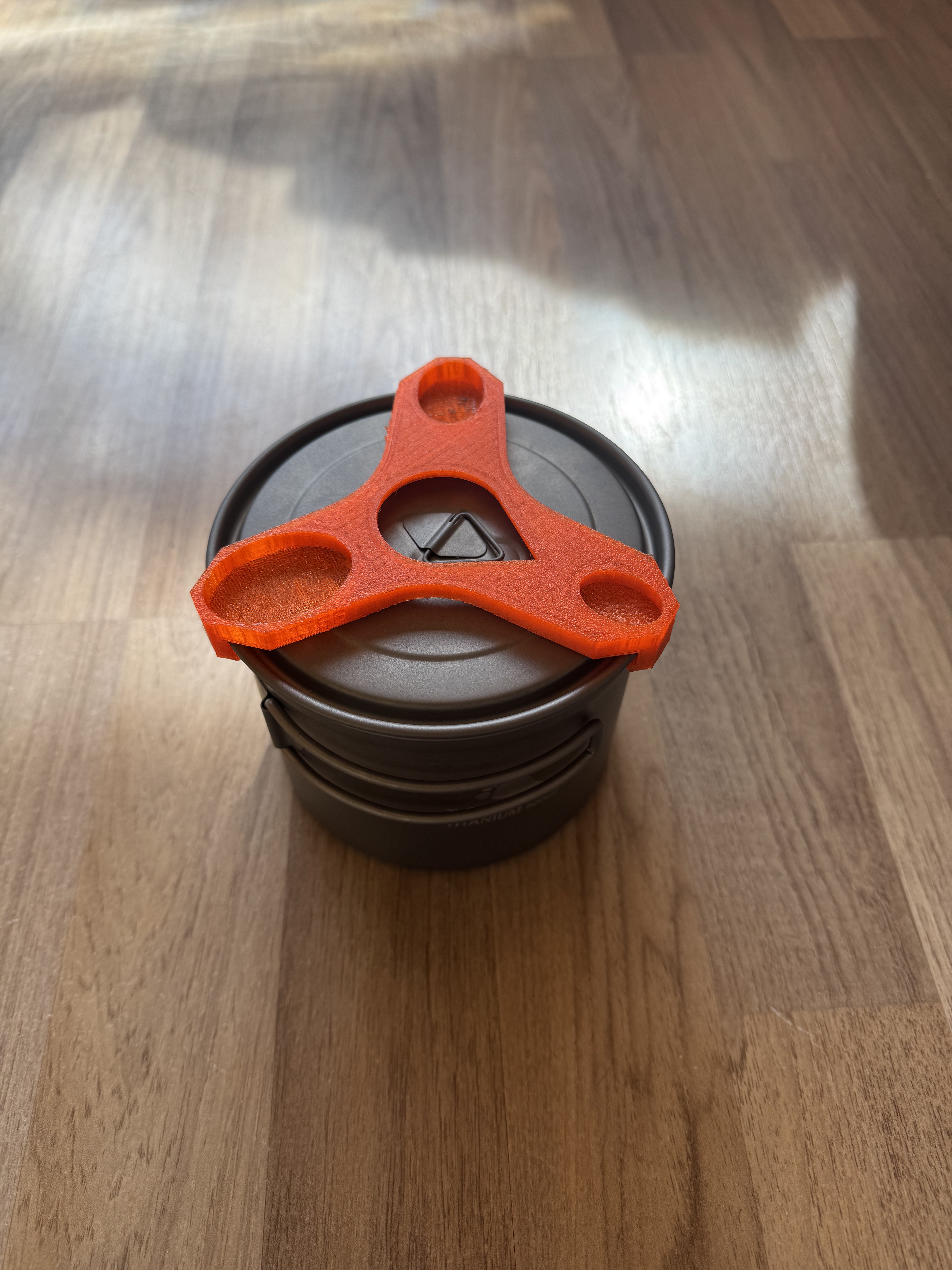 Toaks 900ml Lid Retainer with Integrated Measuring Scoops – Ultralight Triple Function