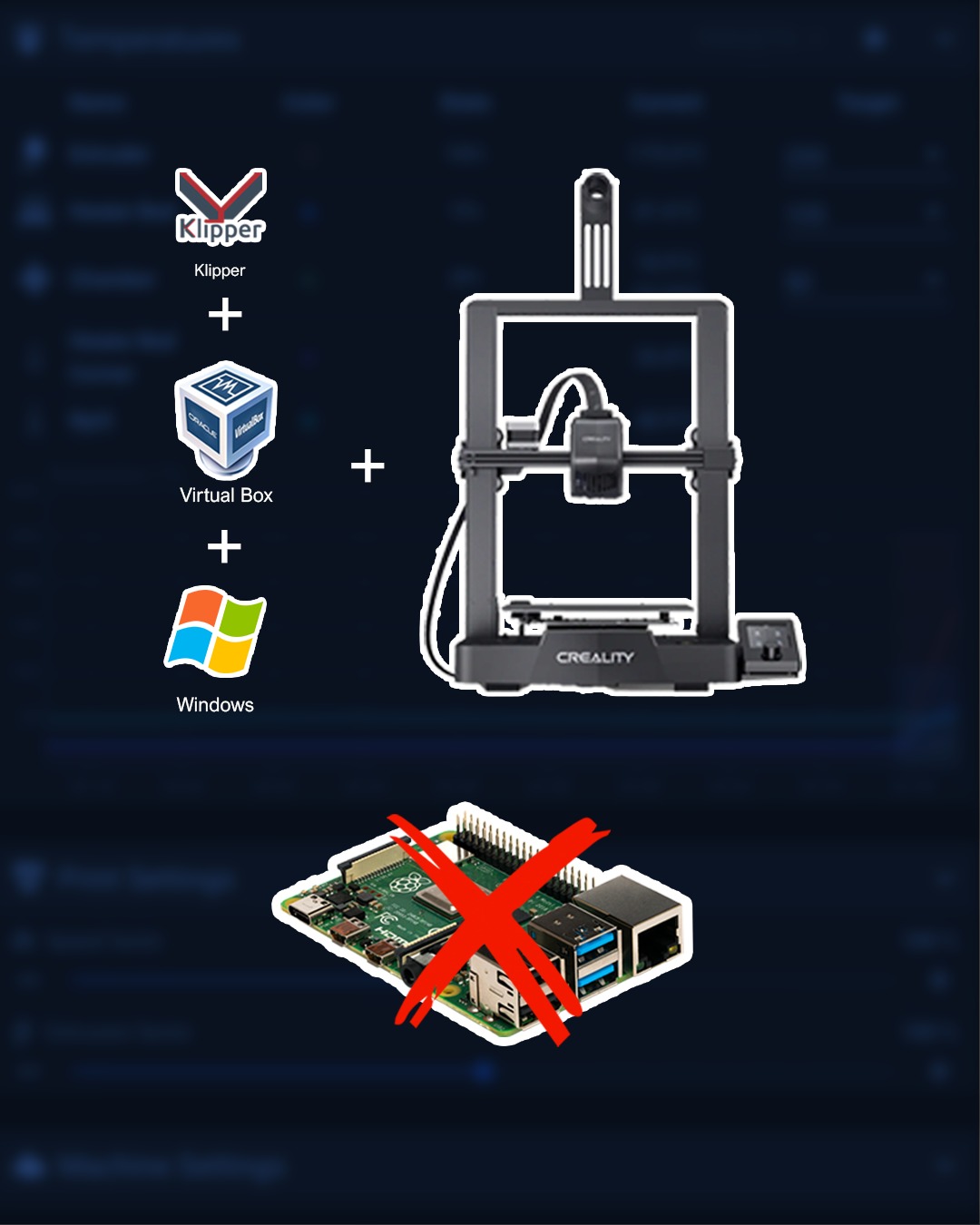 Klipper Virtual Box Windows (without PI)