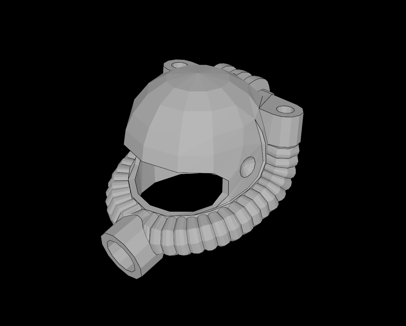 Lego Compatible (30038.dat) Minifig Headgear Helmet Space / Town with Breathing Hose
