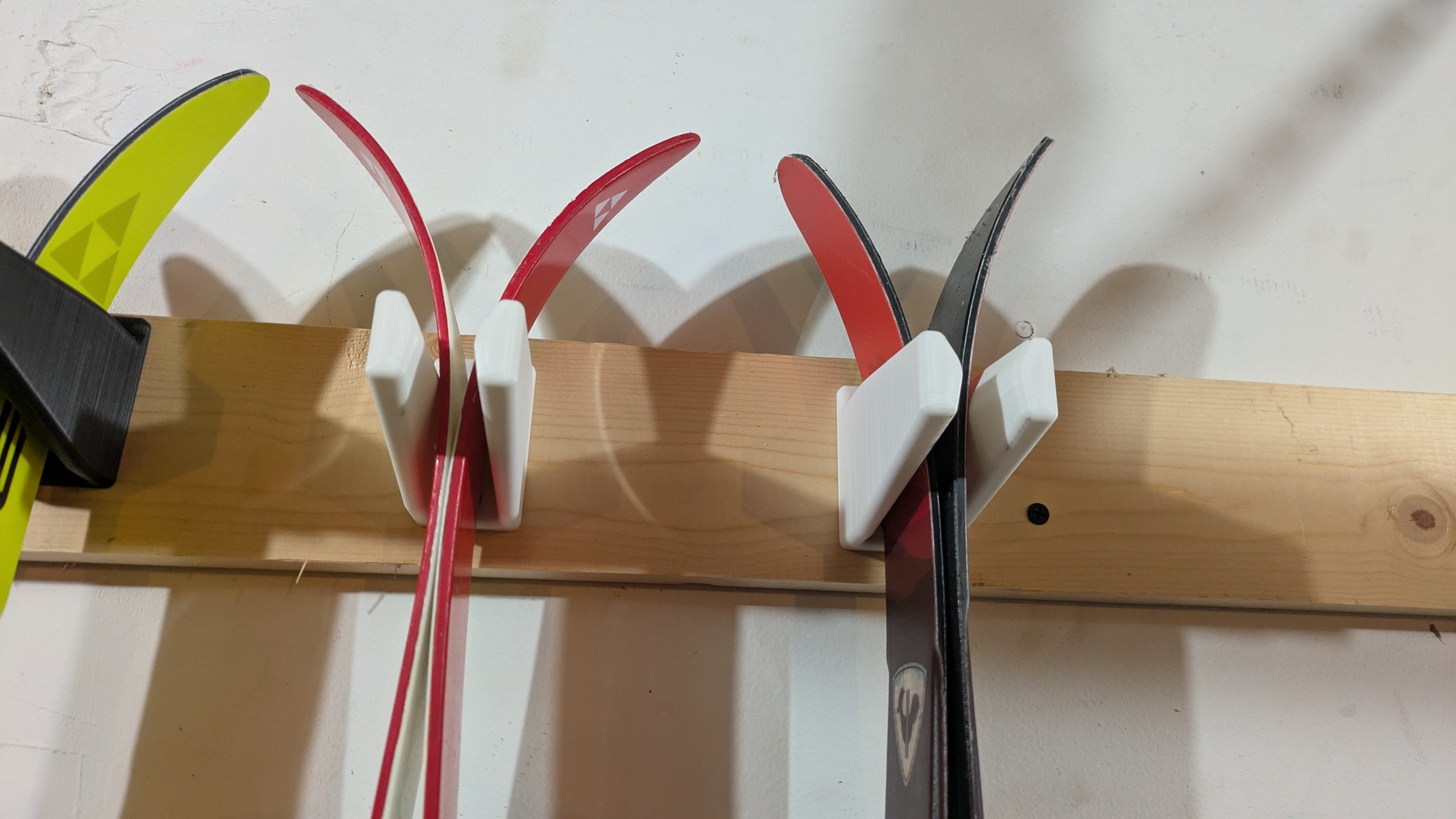 (Narrow) Wall Mount Ski Holder