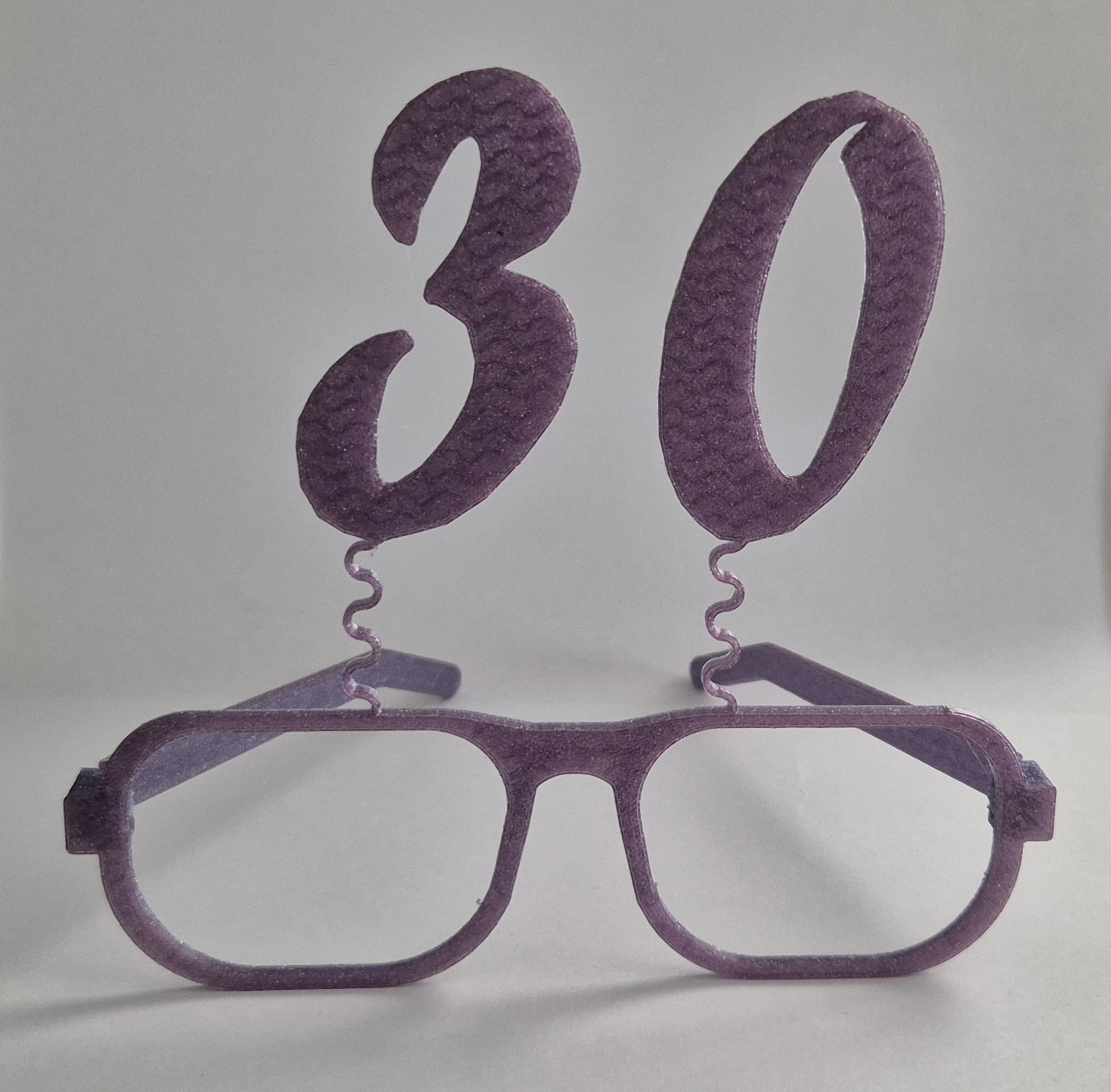 30 Years Happy Birthday Bobbleheands Glasses - Occhiali a molla